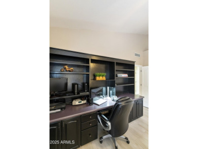 Next level outdoor living in this 2BR, 2BA Hermosa model on a on Ironwood Golf Club in Arizona - for sale on GolfHomes.com, golf home, golf lot