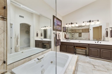 Next level outdoor living in this 2BR, 2BA Hermosa model on a on Ironwood Golf Club in Arizona - for sale on GolfHomes.com, golf home, golf lot