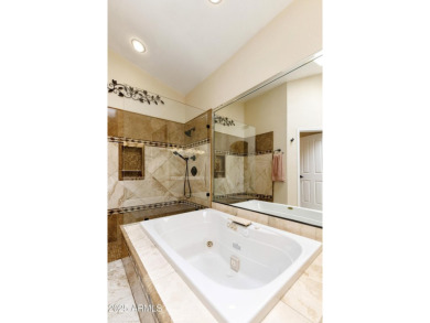 Next level outdoor living in this 2BR, 2BA Hermosa model on a on Ironwood Golf Club in Arizona - for sale on GolfHomes.com, golf home, golf lot