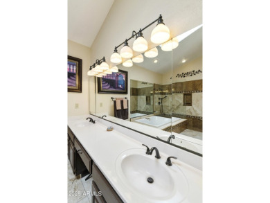 Next level outdoor living in this 2BR, 2BA Hermosa model on a on Ironwood Golf Club in Arizona - for sale on GolfHomes.com, golf home, golf lot