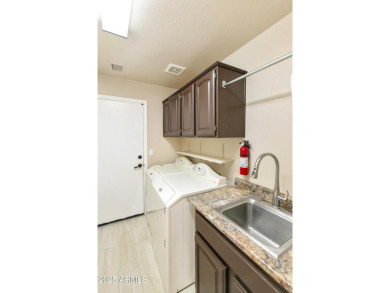 Next level outdoor living in this 2BR, 2BA Hermosa model on a on Ironwood Golf Club in Arizona - for sale on GolfHomes.com, golf home, golf lot
