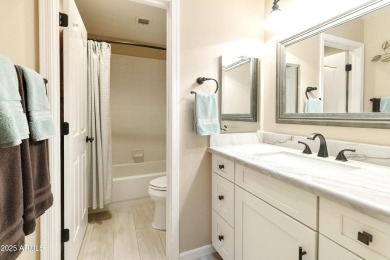 Next level outdoor living in this 2BR, 2BA Hermosa model on a on Ironwood Golf Club in Arizona - for sale on GolfHomes.com, golf home, golf lot