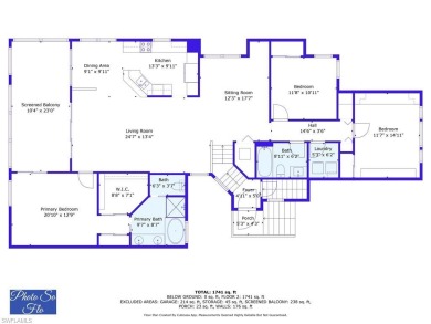 Step into this beautifully updated, turnkey furnished, 3-bedroom on Pelicans Nest Golf Club in Florida - for sale on GolfHomes.com, golf home, golf lot