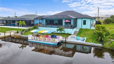 WOW! 2024 Gulf Access Pool Home on a Wide Canal - One Bridge to on Burnt Store Golf Club in Florida - for sale on GolfHomes.com, golf home, golf lot