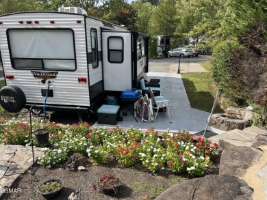 Absolutely beautiful creek front lot with large concrete deck on Bent Creek Golf Course in Tennessee - for sale on GolfHomes.com, golf home, golf lot
