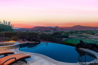 This gorgeous Entrada home sits above hole #13 of the golf on Entrada at Snow Canyon in Utah - for sale on GolfHomes.com, golf home, golf lot