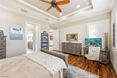 Stunning lakefront home in the desirable Materita neighborhood on Pelican Preserve Golf Club in Florida - for sale on GolfHomes.com, golf home, golf lot