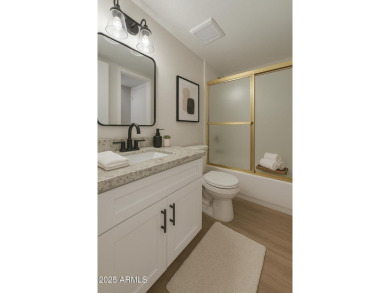 Experience luxury living in this fully remodeled 1-bedroom on Scottsdale Shadows in Arizona - for sale on GolfHomes.com, golf home, golf lot