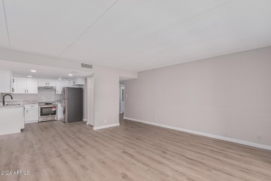 Experience luxury living in this fully remodeled 1-bedroom on Scottsdale Shadows in Arizona - for sale on GolfHomes.com, golf home, golf lot