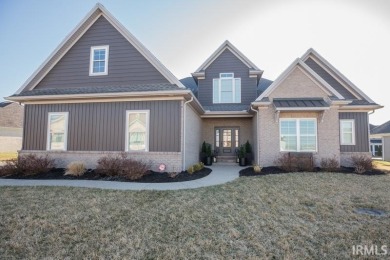 Beautiful custom-built home in Cambridge! As soon as you pull up on Cambridge Golf Club in Indiana - for sale on GolfHomes.com, golf home, golf lot