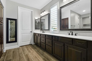 Beautiful single-story home in Robson Ranch featuring one of the on Wildhorse Golf Club of Robson Ranch in Texas - for sale on GolfHomes.com, golf home, golf lot