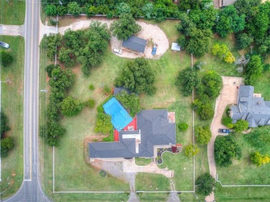Spacious Multi-Generational Retreat with Pool Oasis on 1.46 on Oak Tree National Golf and Country Club in Oklahoma - for sale on GolfHomes.com, golf home, golf lot
