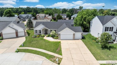 Step into this beautifully maintained 3 bed, 3 bath vaulted on Bear Creek Golf Club in Missouri - for sale on GolfHomes.com, golf home, golf lot