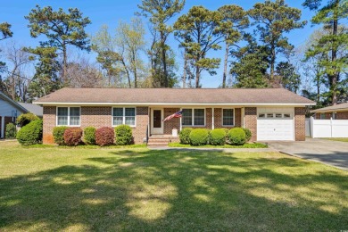 Welcome to this charming 4-bedroom, 3-bathroom all-brick ranch on Pine Lakes Country Club in South Carolina - for sale on GolfHomes.com, golf home, golf lot
