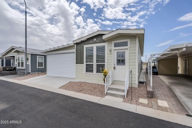 This furnished, modern 2022 Spyglass model offers the ideal open on Viewpoint Golf Resort in Arizona - for sale on GolfHomes.com, golf home, golf lot