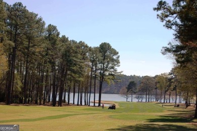 Beautiful level lot overlooking #16 fairway/tee boxes/lake view S on Great Waters Course At Reynolds Plantation in Georgia - for sale on GolfHomes.com, golf home, golf lot