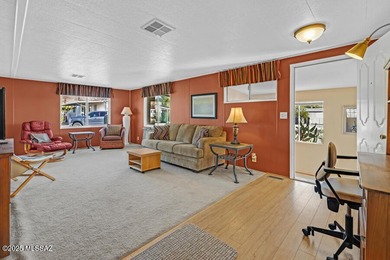 Discover comfort and style in this beautiful, furnished home on Tucson Estates Golf Course in Arizona - for sale on GolfHomes.com, golf home, golf lot