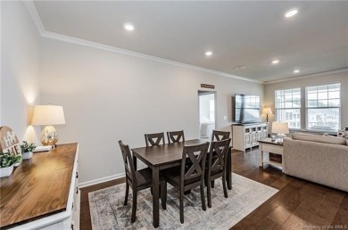 As you step inside, notice the LVP flooring  recessed lighting on Colonial Heritage Golf Club in Virginia - for sale on GolfHomes.com, golf home, golf lot