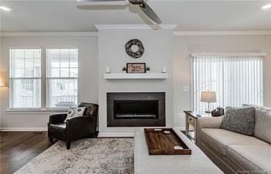 As you step inside, notice the LVP flooring  recessed lighting on Colonial Heritage Golf Club in Virginia - for sale on GolfHomes.com, golf home, golf lot