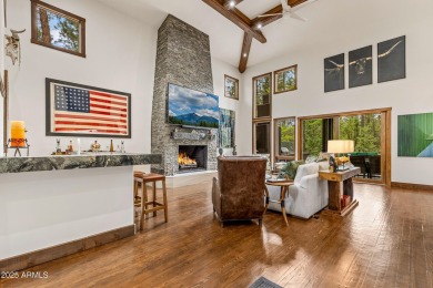 WOW! This stunning rustic modern retreat in the pines is move-in on Forest Highlands Golf Club - The Canyon in Arizona - for sale on GolfHomes.com, golf home, golf lot