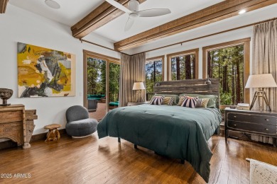 WOW! This stunning rustic modern retreat in the pines is move-in on Forest Highlands Golf Club - The Canyon in Arizona - for sale on GolfHomes.com, golf home, golf lot