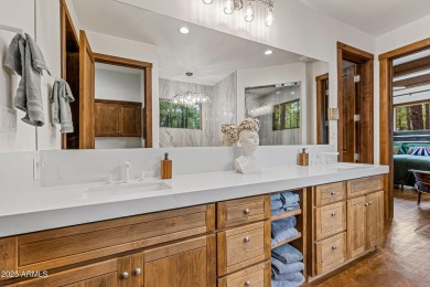WOW! This stunning rustic modern retreat in the pines is move-in on Forest Highlands Golf Club - The Canyon in Arizona - for sale on GolfHomes.com, golf home, golf lot