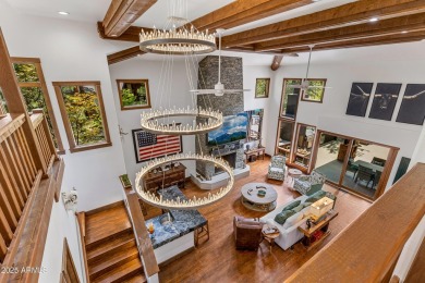 WOW! This stunning rustic modern retreat in the pines is move-in on Forest Highlands Golf Club - The Canyon in Arizona - for sale on GolfHomes.com, golf home, golf lot