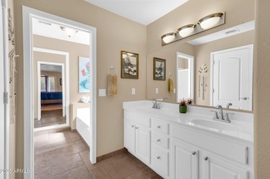 Live the lake community lifestyle in this spacious 4-bed home on on Estrella Mountain Ranch Golf Course in Arizona - for sale on GolfHomes.com, golf home, golf lot