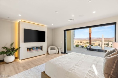 Experience modern luxury and unmatched privacy in this on Reflection Bay Golf Club in Nevada - for sale on GolfHomes.com, golf home, golf lot