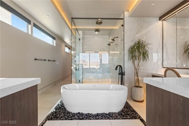Experience modern luxury and unmatched privacy in this on Reflection Bay Golf Club in Nevada - for sale on GolfHomes.com, golf home, golf lot