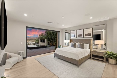 Experience modern luxury and unmatched privacy in this on Reflection Bay Golf Club in Nevada - for sale on GolfHomes.com, golf home, golf lot