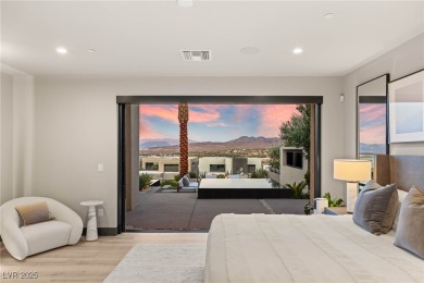 Experience modern luxury and unmatched privacy in this on Reflection Bay Golf Club in Nevada - for sale on GolfHomes.com, golf home, golf lot