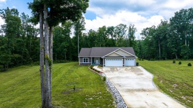 Picturesque views, privacy, beautiful two year old custom home on Hidden Valley Golf Course in Kentucky - for sale on GolfHomes.com, golf home, golf lot
