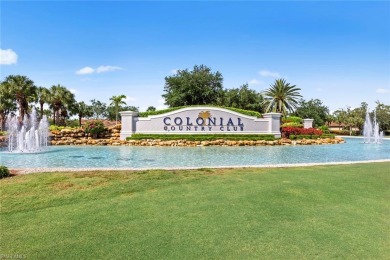 Immediately upon entering this SPACIOUS MARTINIQUE 2,992 sf on Colonial Country Club in Florida - for sale on GolfHomes.com, golf home, golf lot