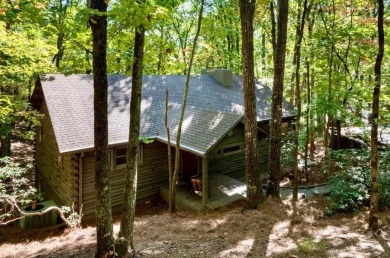 This is a light and bright, fully renovated, real log cabin in on Big Canoe Golf Club - Cherokee in Georgia - for sale on GolfHomes.com, golf home, golf lot