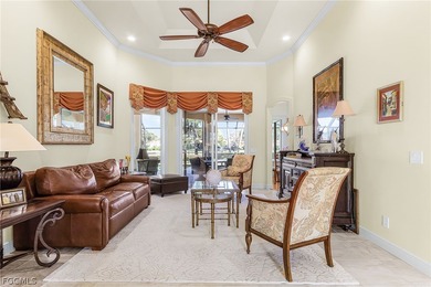 Immerse yourself in this exceptional furnished residence in on Fiddlesticks Country Club in Florida - for sale on GolfHomes.com, golf home, golf lot