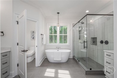 Discover refined Southern living in this nearly new home located on Savannah Quarters Country Club in Georgia - for sale on GolfHomes.com, golf home, golf lot