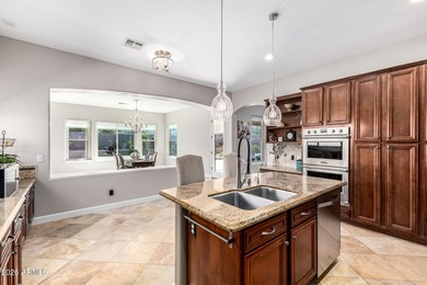 Arizona living at its finest--views, privacy, pool, and solar on Estrella Mountain Ranch Golf Course in Arizona - for sale on GolfHomes.com, golf home, golf lot