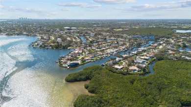 LUXURY WATERFRONT LIVING ON A WIDE, DEEP, SAILBOAT CANAL LEADING on Mangrove Bay Golf Course in Florida - for sale on GolfHomes.com, golf home, golf lot