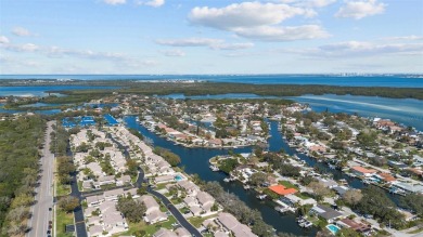 LUXURY WATERFRONT LIVING ON A WIDE, DEEP, SAILBOAT CANAL LEADING on Mangrove Bay Golf Course in Florida - for sale on GolfHomes.com, golf home, golf lot