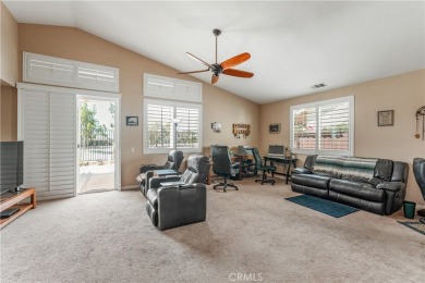 Beautiful 55+ single-story home in the gated community of Four on Hemet Golf Club in California - for sale on GolfHomes.com, golf home, golf lot