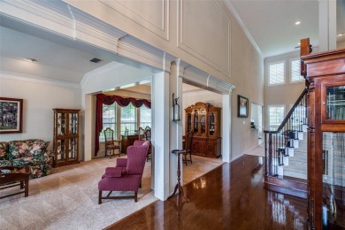 Nestled in a prestigious gated community, this stunning home on Ridgeview Ranch Golf Club in Texas - for sale on GolfHomes.com, golf home, golf lot