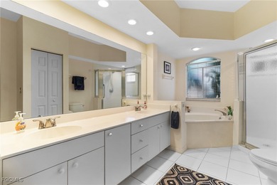 Discover the comfort and ease of turnkey living in this spacious on Spanish Wells Golf and Country Club in Florida - for sale on GolfHomes.com, golf home, golf lot