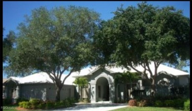 Discover this elegant three-bedroom + den, four-bath pool home on Fiddlesticks Country Club in Florida - for sale on GolfHomes.com, golf home, golf lot