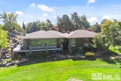 Stunning private one-story home on the 5th hole of the Lakeridge on LakeRidge Golf Course in Nevada - for sale on GolfHomes.com, golf home, golf lot