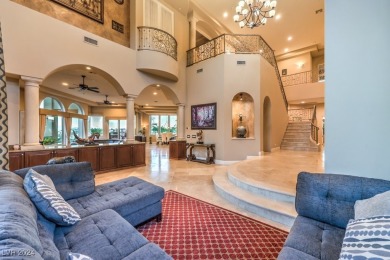 Luxury custom estate in Villa Cortina, a gated 8-home community on Rio Secco Golf Club in Nevada - for sale on GolfHomes.com, golf home, golf lot