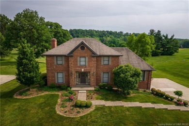 This beautifully appointed majestic home overlooks the 7th green on Valley View Golf Club, Inc. in Indiana - for sale on GolfHomes.com, golf home, golf lot