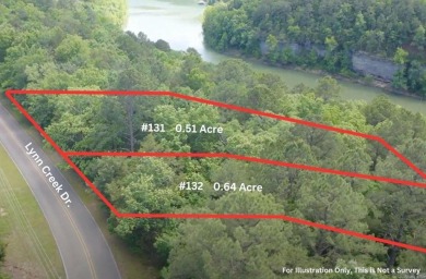 Great views can be achieved by clearing a path to the white line on Mountain Ranch Golf Club in Arkansas - for sale on GolfHomes.com, golf home, golf lot