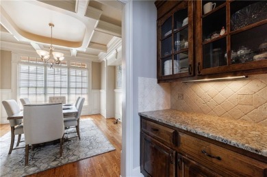 Discover this exceptional executive home situated on a serene 1 on Trophy Club of Apalachee in Georgia - for sale on GolfHomes.com, golf home, golf lot