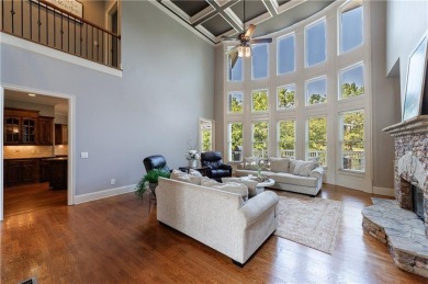 Discover this exceptional executive home situated on a serene 1 on Trophy Club of Apalachee in Georgia - for sale on GolfHomes.com, golf home, golf lot